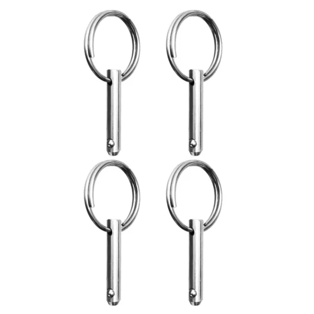 4 Pcs Stainless Steel Quick Release Bimini Pin Spring Marine Safety Pin Marine