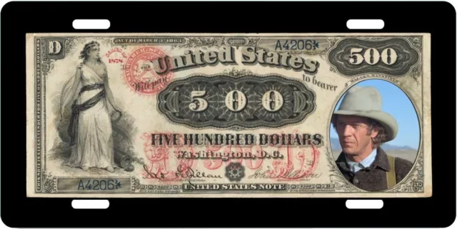 500 DOLLAR BILL MCQUEEN Car Truck license plate Vintage Classic Autos Old Car