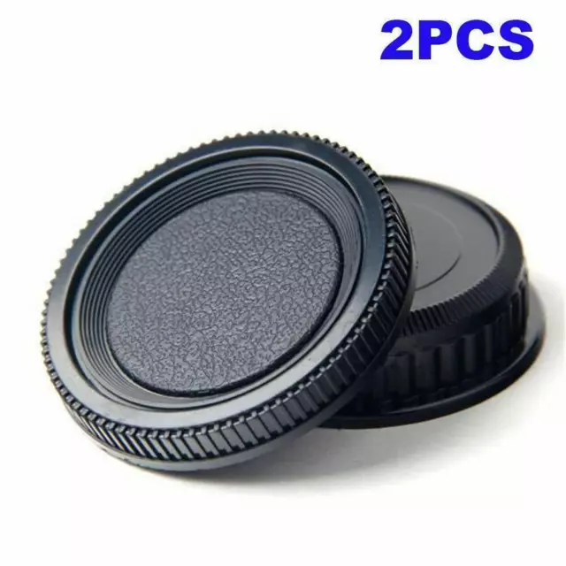 2X/set Plastic Rear Lens and Body Cap Cover For Pentax K Camera --us PK F5M8