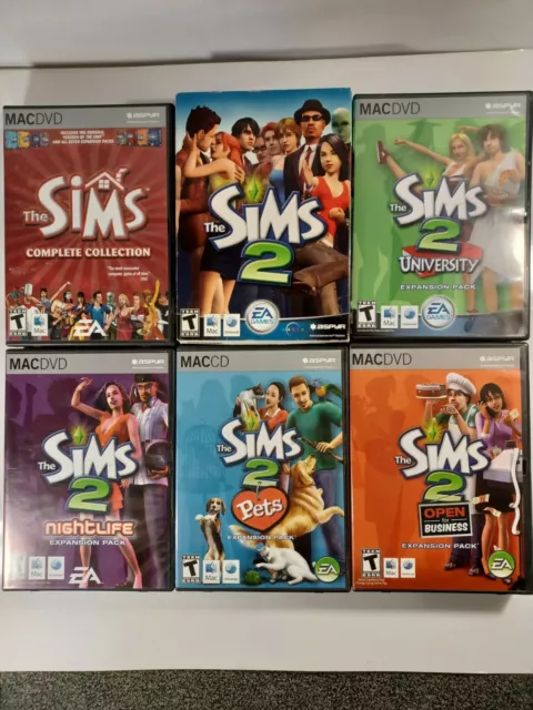 MAC The Sims Complete Collection + The Sims 2 and Expansions Free Postage