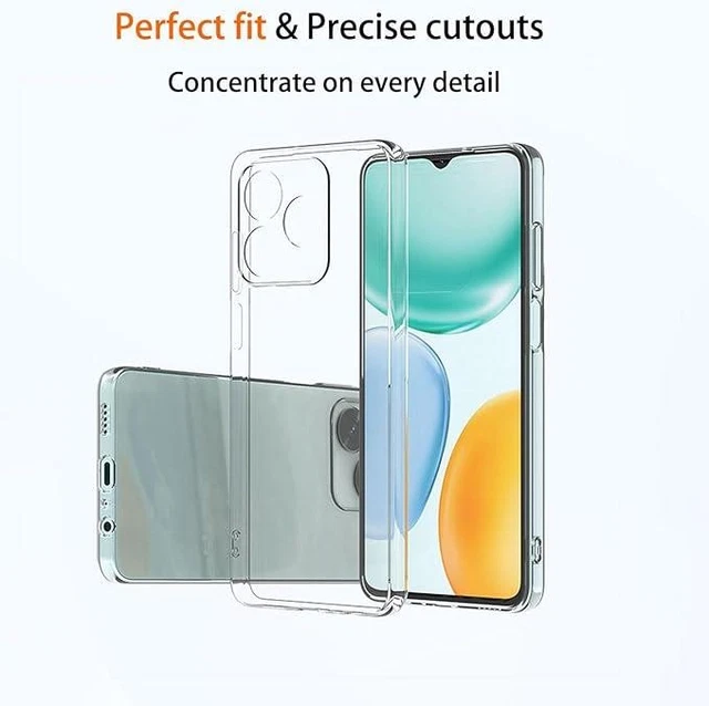 Custodia SBOX Per Honor X5c Plus: Cover Trasparente In Silicone + Vetro Protettivo Incluso