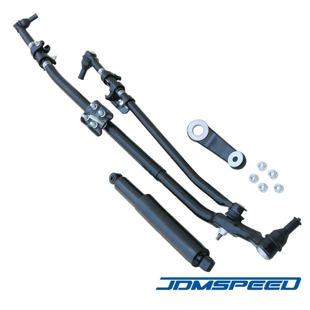 NEW UPGRADE STEERING Linkage Drag Link Tie Rod Kit For Dodge Ram 1500
