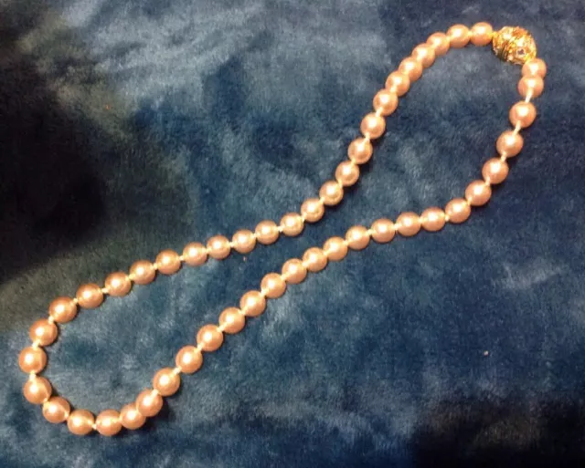 Nolan Miller Signed Faux Pearl Necklace