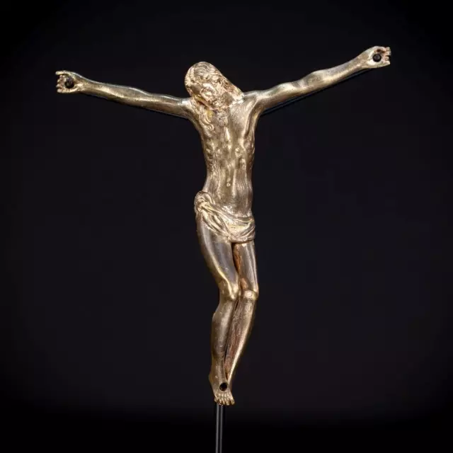 Corpus Christi Sculpture | Jesus Christ Italian Bronze Statue | Antique 1500s_