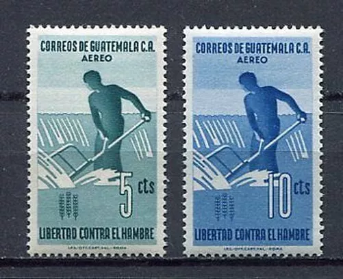 36312) Guatemala 1963 MNH Fao Fighting Agaist Hunger 2v