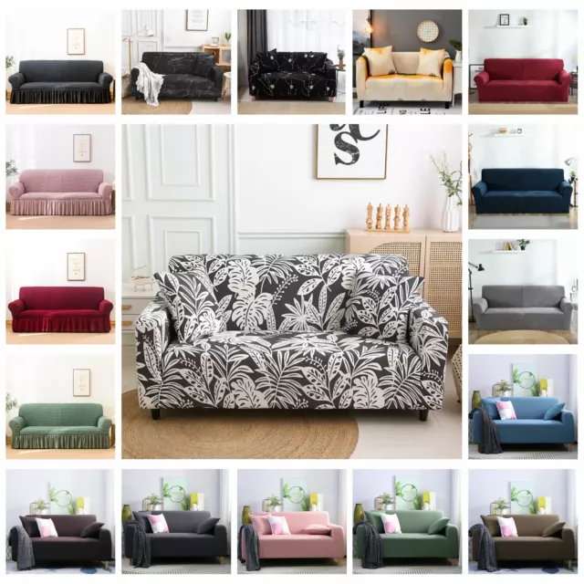 1 2 3 4 Seater Slipcover Sofa Cover High Stretch Couch Cover Lounge Protector AU