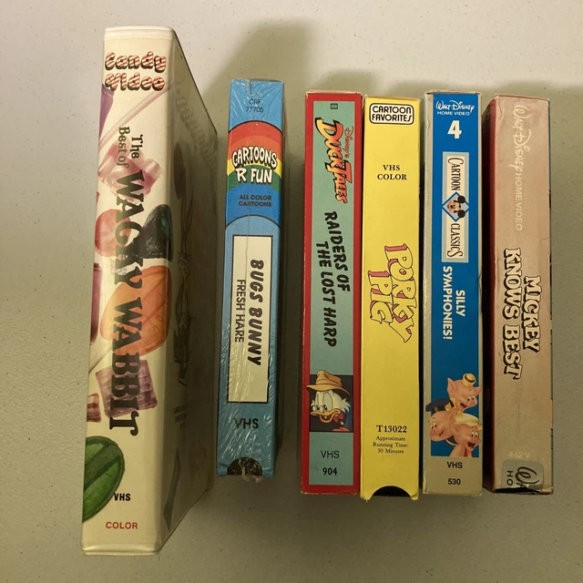 CARTOONS-R-FUN BUGS BUNNY Disney Porky Pig VHS Cartoon Classics Duck ...