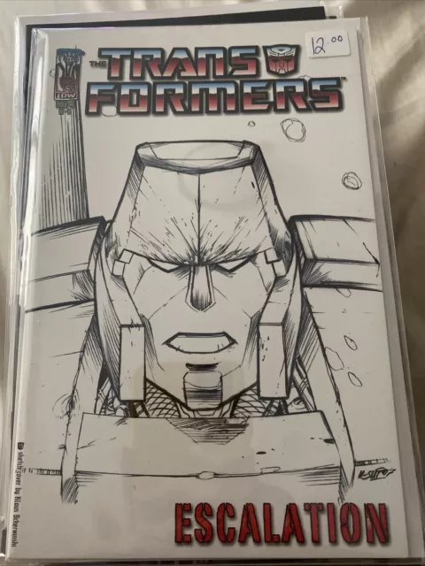 IDW The Transformers Escalation #5 Variant Sketch Cover RI-B RARE