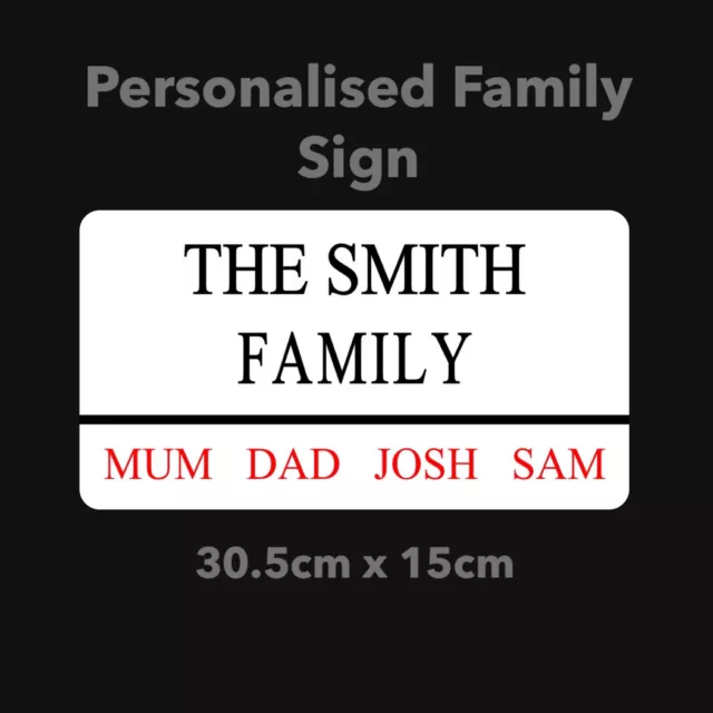 Personalised Family London Street Road Sign / Name Sign Great Gift!