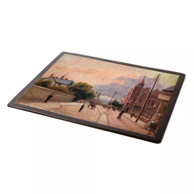 MOUSE MAT - Vintage Wales - Castle Buildings and Town Hall, Llanelly