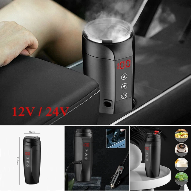 450ML Universal Car 12V/24V Insulation Electric Kettle Water Heating Water Cup