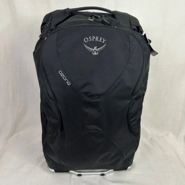 Osprey Ozone High Road LT Black Rolling Carry on Travel luggage bag 21.5”