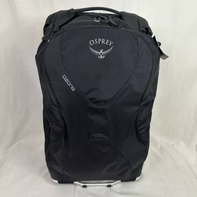 Osprey Ozone High Road LT Black Rolling Carry on Travel luggage bag 21.5”