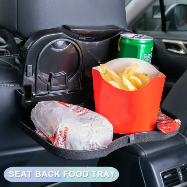 Car Cup Holder Back Seat Tray Table Stand Drink Food Dining Desk Folding