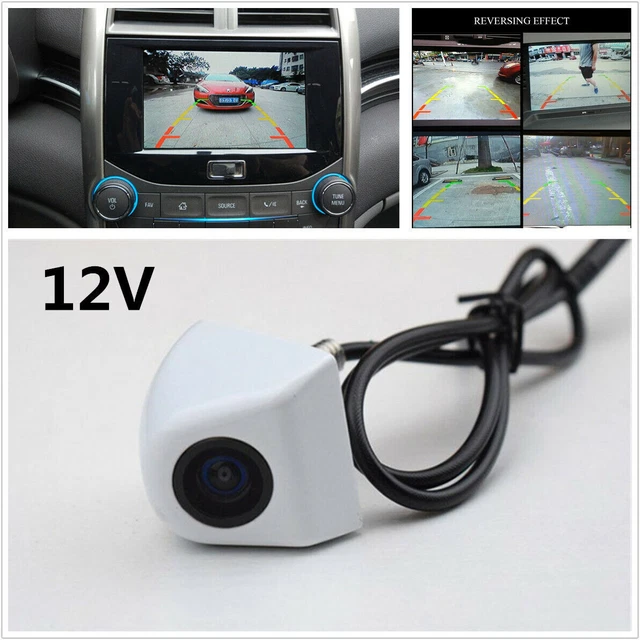 White 12V 480 TV lines Car Front View Backup Parking Assistance Reversing Camera