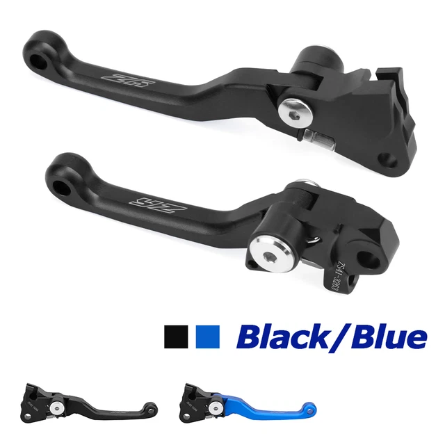 thumbnail image 2 of CNC Blue Brake & Clutch Levers For Yamaha YZ80 YZ85 2001-2014 | Tophome Anodized 2 of 6