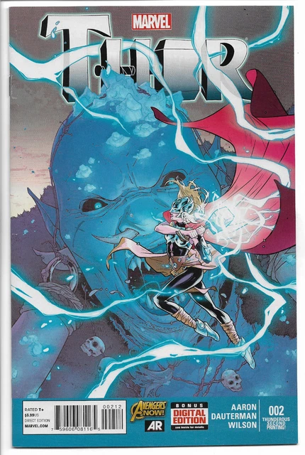 Thor 2 NM- 2nd Print Second Printing Variant KEY 1st Full Jane Foster Thor 2015