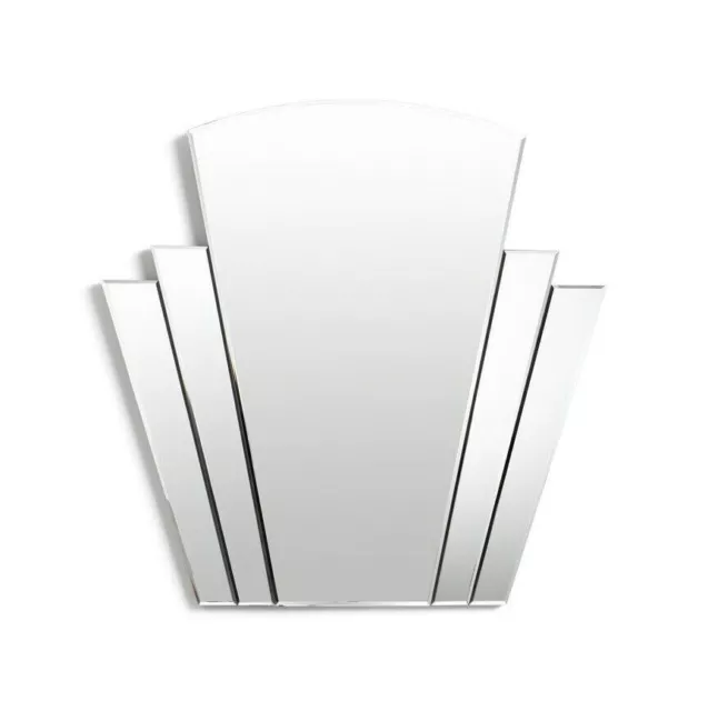 Habitat Olivia Art Deco Wall Mirror - Silver-GO251.