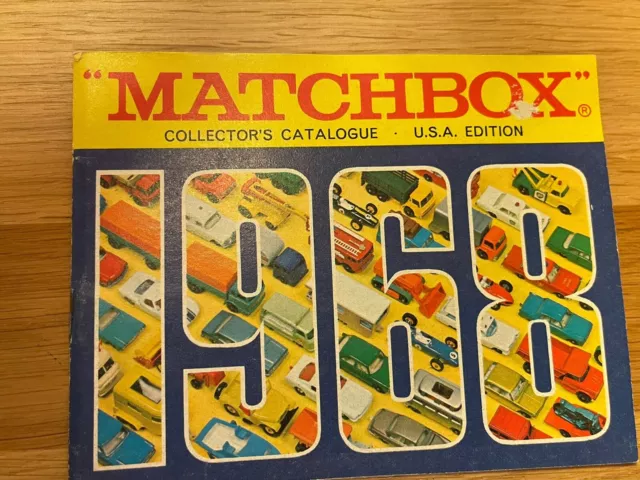 Matchbox Lesney 1968 Collectors Catalogue USA Vintage Book Brochure Toy Car