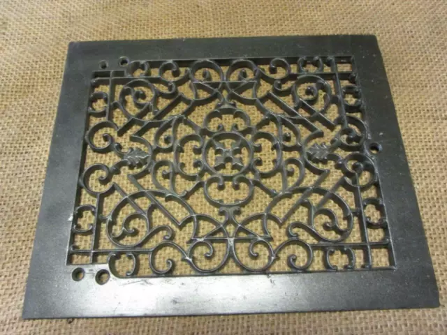 Vintage Cast Iron Register Grate Antique Old Hardware Architectural 2985