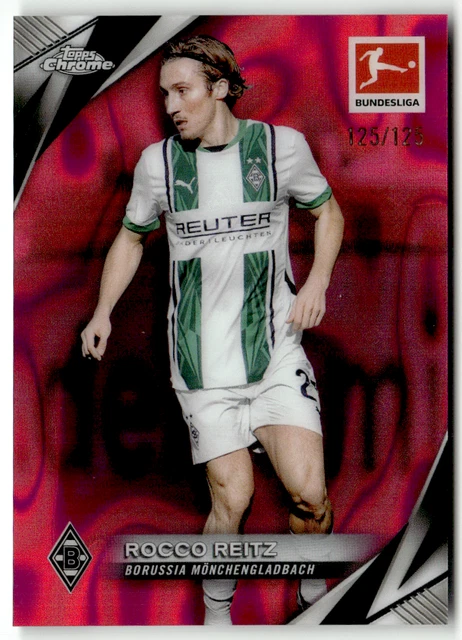 Carte Sportive Topps Bundesliga Midnight Rocco Reitz - Borussia Mönchengladbach 2023-24 - Autographiée