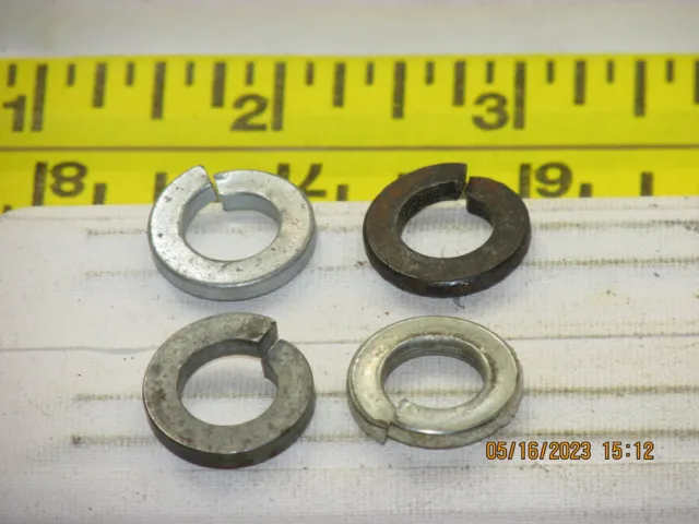 The listing is for:(4) 3/8" split lock washers, Zinc plated steel, (.10"thick)