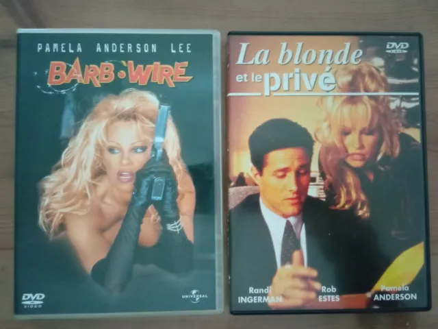 BARB WIRE + LA BLONDE ET LE PRIVE Pamela Anderson - 2 Films DVD comme neuf
