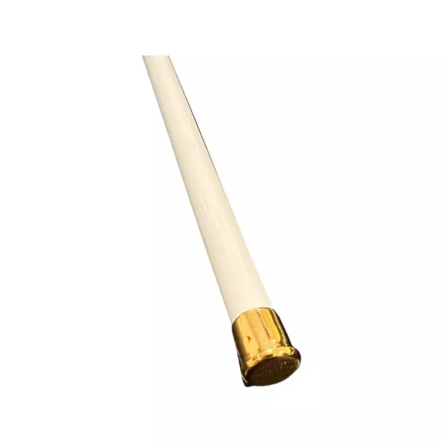 Graber 7/16” Round Sash Cafe Rod- Extends 48”- 84”, Projection: 1”