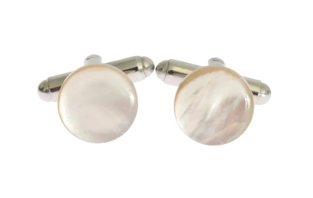 Dolce & Gabbana Silver Brass Round Cufflinks