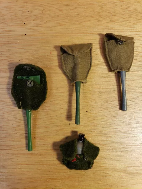 Vintage 1960s GI Joe E-TOOLS w/Covers, Canteen w/cover Fighting Ace My Buddy