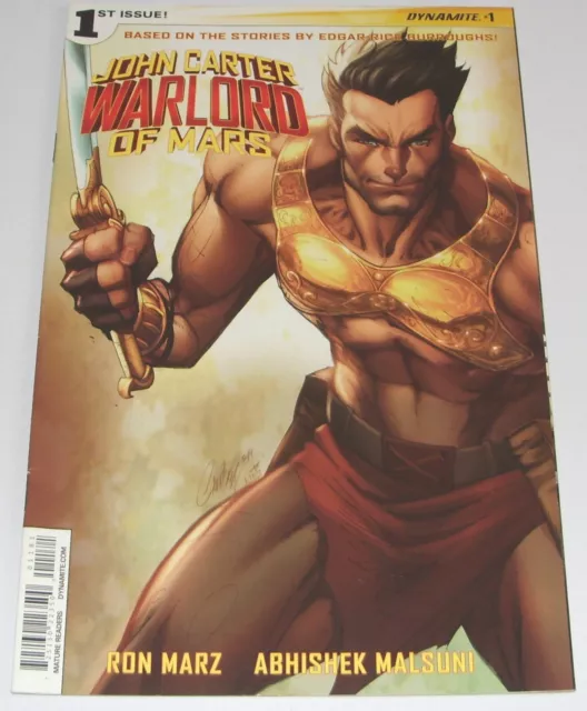 John Carter Warlord Of Mars No 1 Dynamite Comic 2014 RARE Solo LTD Variant Cover