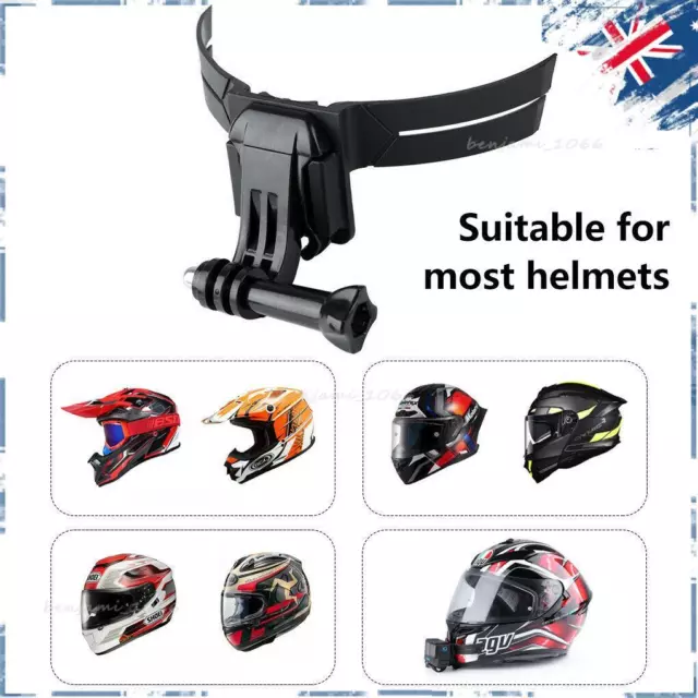 Motorcycle Helmet Holder Sports Action Camera Chin Mount Strap for GoPro Insta