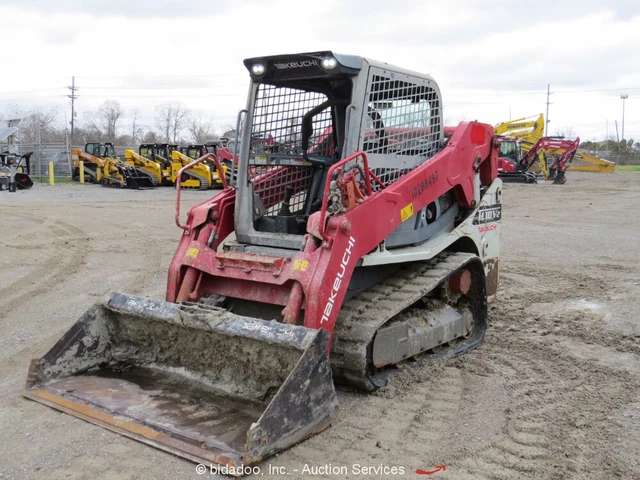 2017 Takeuchi TL10V2-R Skid Steer Crawler Track Loader Aux Hyd Kubota bidadoo