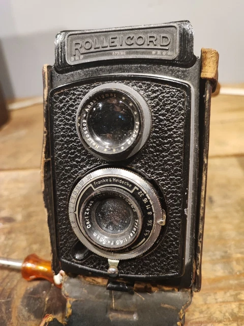 Rolleicord Con Custodia In Pelle E Kit Lastre