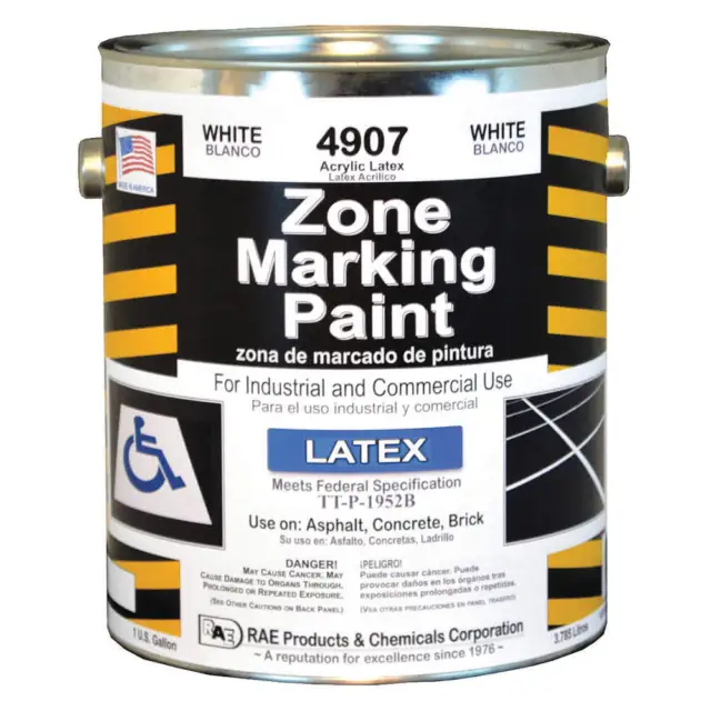 RAE 4907-01 Traffic Zone Marking Paint,1 gal,White