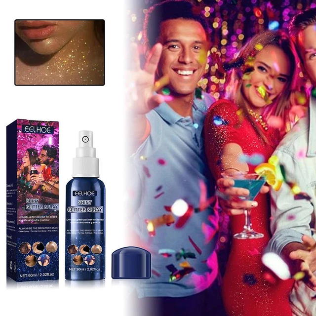 Spray de brillo corporal de 60 ml brillo brillante aerosoles de larga duración RÁPIDO R8T4