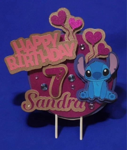 Stitch Cake Topper 3d Con Shaker - Sakura Artesania - Foto 5