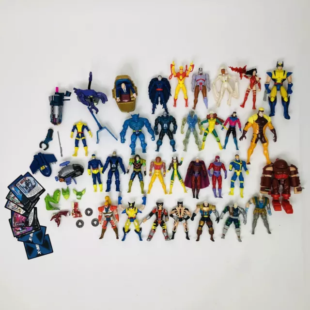 Vintage Toy Biz Marvel Comics 1990s X-Men Action Figures Lot Of 29 Characters