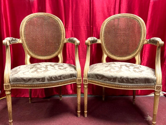PR. LOUIS XVI STYLE FAUTEUILS (OPEN ARM CHAIRS) by SIMON LOSCERTALES BONA, SPAIN