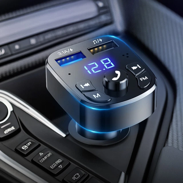 Voiture sans Fil Bluetooth Transmetteur Fm MP3 Lecteur USB Rapide Chargeur .