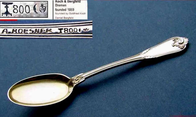 Spoon By Koch & Bergfeld, 800er Silver C382