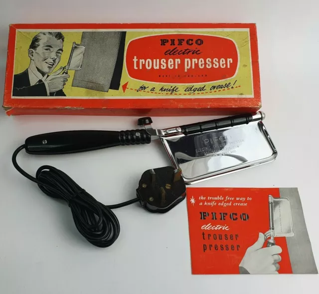 Vintage Pifco Electric Trouser Press Presser Vintage 1950s Retro Rare Handheld