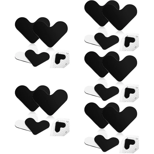 20 piezas pinzas de alfombra almohadillas en forma de corazón alfombras cintas de alfombra pegatinas para madera dura