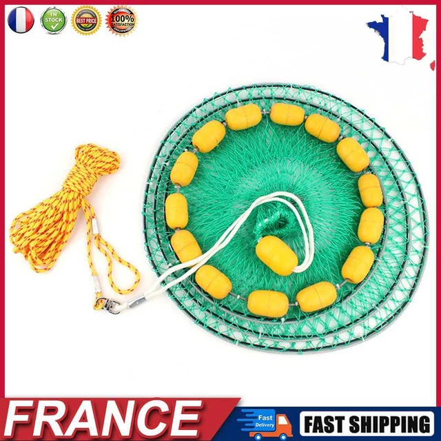 Portable Multi-Floating Ball Fishing Net Steel Wire Mesh Fishing Guard (40) fr