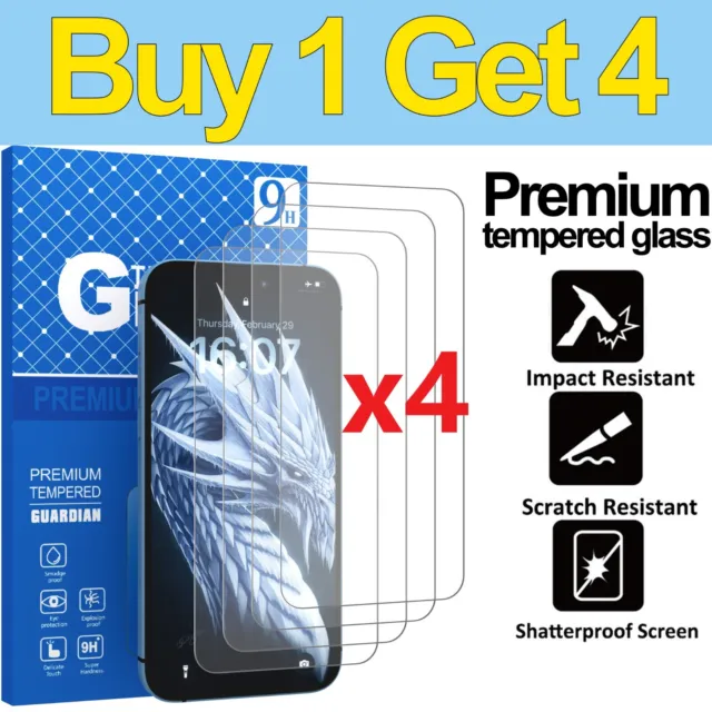 Tempered Glass Screen Protector For iPhone 11 12 13 14 15 Pro Max Mini X XR Plus