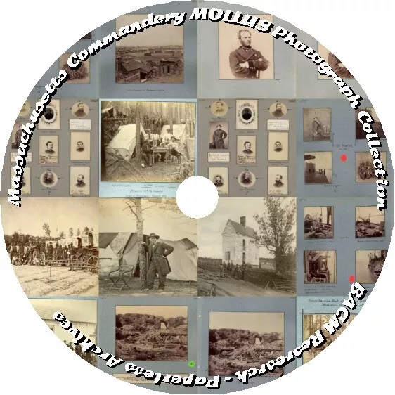 Civil War:  Massachusetts Commandery MOLLUS Photograph Collection 26,500 Images