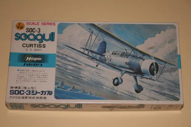 HASEGAWA   A014  - Curtiss SOC-3  Seagull - 1:72  Bausatz