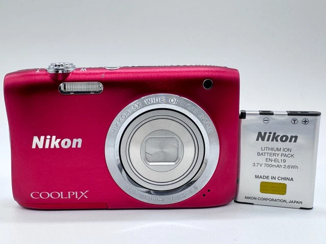 美品Nikon COOLPIX S2900 RED5倍ズーム 2005万画素 Amazon | Nikon デジタルカメラ COOLPIX S2900 5倍ズーム 2005万