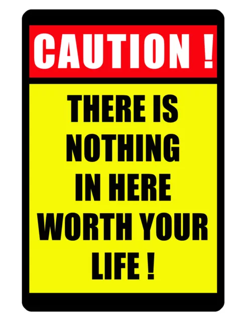 Caution NO Trespassing Sign DURABLE WEATHER PROOF ALUMINUM SIGN WORTH LIFE D#262