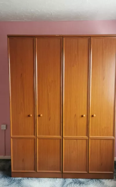 solid oak double wardrobe